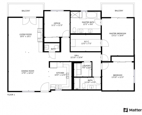 4644 Coldwater Canyon Ave #401 Floorplan